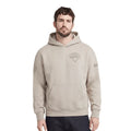 NBA NEW YORK KNICKS NEUTRAL MEN'S DROP SHOULDER FLEECE PULLOVER HOODIE - M