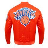 NBA NEW YORK KNICKS TEAM BIG LOGO MEN'S SATIN JACKET-XL
