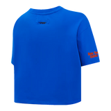 NBA NEW YORK KNICKS SCRIPT TAIL WOMEN'S S/S BOXY TEE-MED