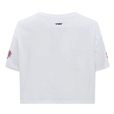 NBA NEW YORK KNICKS SCRIPT TAIL WOMEN'S SINGLE JERSEY BOXY TEE-XS