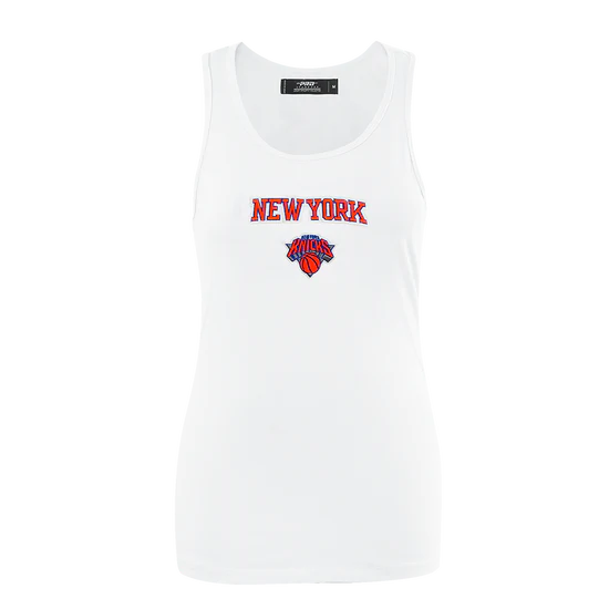 NBA New York Knicks Classic Women's Relaxed Fit Racerback - White - Size XS