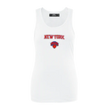 NBA New York Knicks Classic Women's Relaxed Fit Racerback - White - Size XS