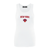 NBA New York Knicks Classic Women's Relaxed Fit Racerback - White - Size XS