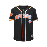 NBA NEW YORK KNICKS CLASSIC BIG BOYS MESH BUTTON DOWN SHIRT-SMALL