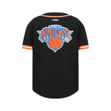 NBA NEW YORK KNICKS CLASSIC BIG BOYS MESH BUTTON DOWN SHIRT-SMALL