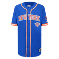 NBA NEW YORK KNICKS CLASSIC BIG BOY'S MESH BUTTON DOWN SHIRT XL