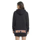 PRO STANDARD - LG - WOMEN'S NBA NEW YORK KNICKS CLASSIC - FLEECE HOODIE DRESS - BLACK