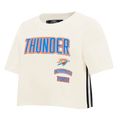 NBA OKLAHOMA CITY THUNDER RETRO CLASSIC WOMEN'S BOXY TEE- SIZE: MED