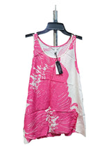 BANANA REPUBLIC | Women's Pink Floral Matte Silk Tank | S