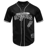 NBA SAN ANTONIO SPURS CLASSIC MEN'S MESH BUTTON DOWN JERSEY- SIZE:SMALL