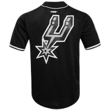 NBA SAN ANTONIO SPURS CLASSIC MEN'S MESH BUTTON DOWN JERSEY- SIZE:SMALL