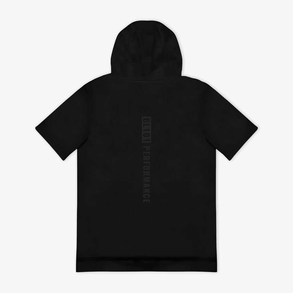 BSBL-SZN Short Sleeve Youth Hoodie V3- Blackout - YM
