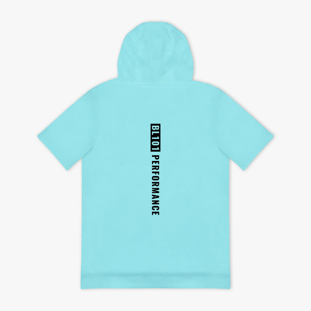 Baseball Lifestyle 101-BSBL-SZN Youth Short Sleeve Hoodie V3 Blue-YM