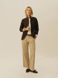 Buck Mason Felted Wool Chore Coat In Brown Size Extra Small