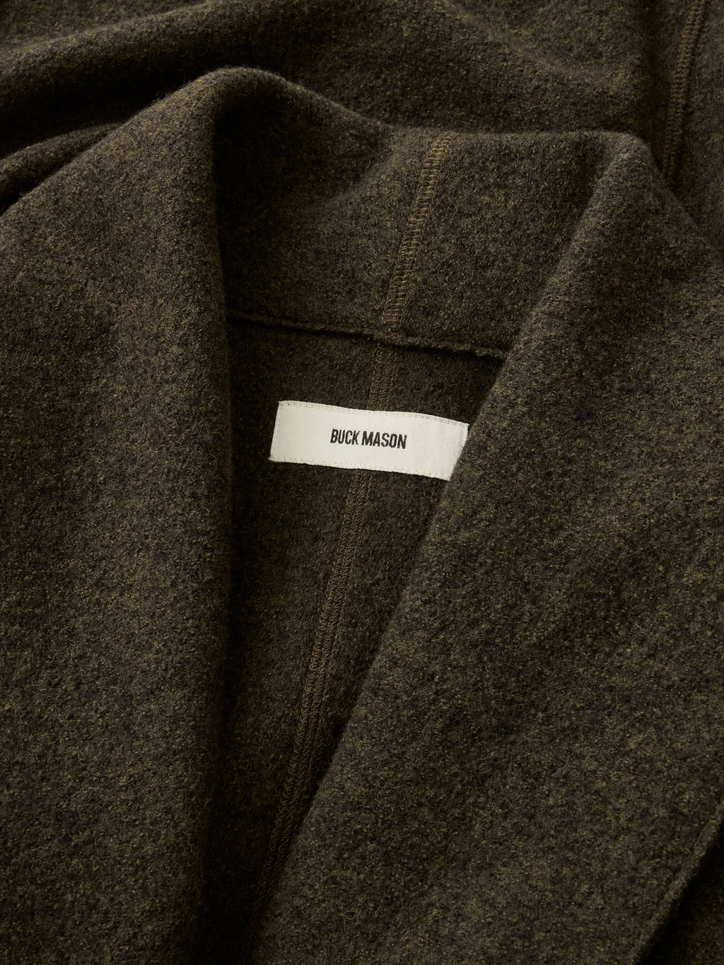 Buck Mason Marled Olive Felted Size Medium