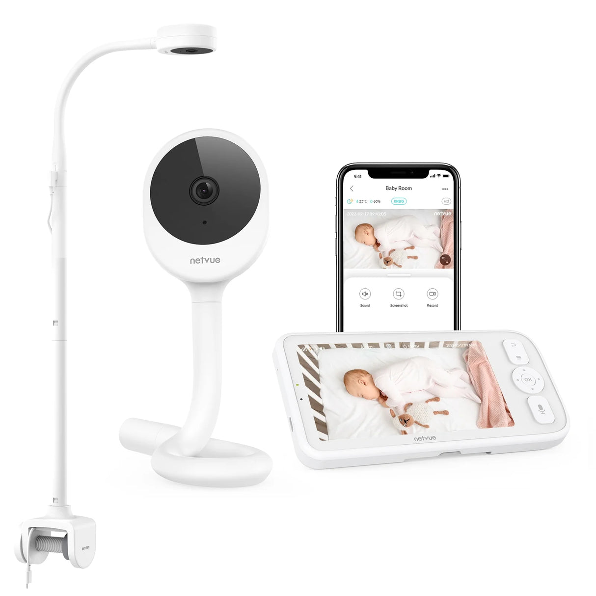 Netvue Peekababy Monitor (New, Open Box)