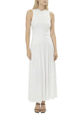 Area Stars Ella Ruched Jersey Dress - White - Size Large