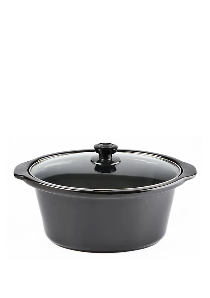 Toastmaster 4 Quart Slow Cooker, Stainless Steel/Grey