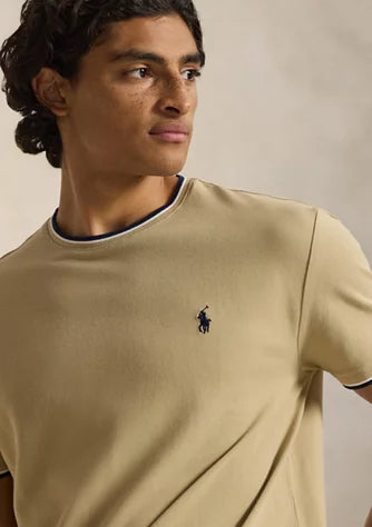 Polo Ralph Lauren Men's Classic Fit Stretch Mesh T-Shirt, Beige - XL
