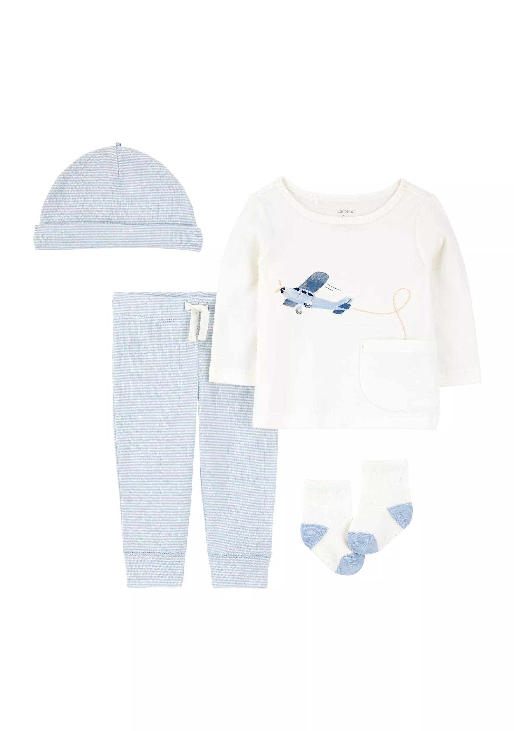 Carter's Baby Boy 4-piece Airplane Print Outfit 12M