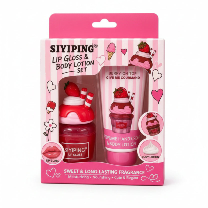 SIYIPING LIPGLOSS & HAND CREAM - Berry On Top