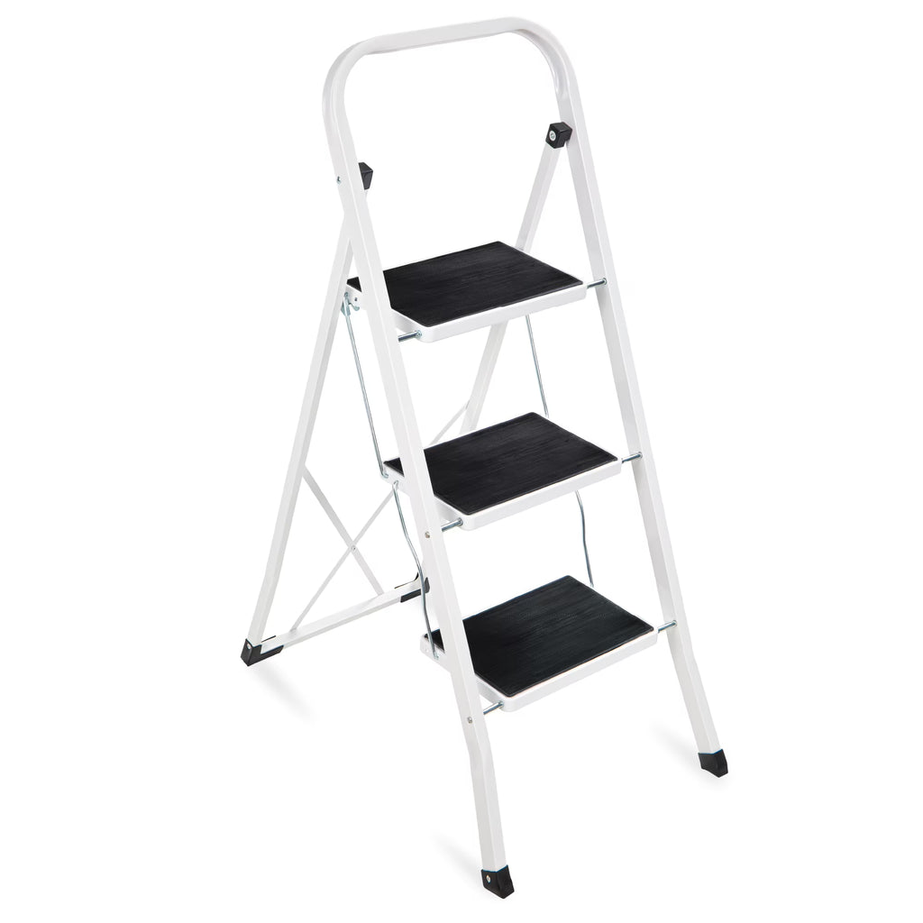 Best Choice Products 3-Step Portable Folding Step Ladder  WHITE
