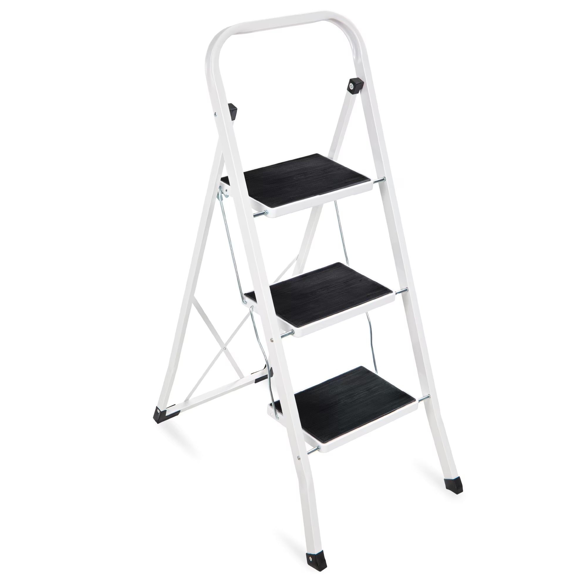Best Choice Products 3-Step Portable Folding Step Ladder  WHITE