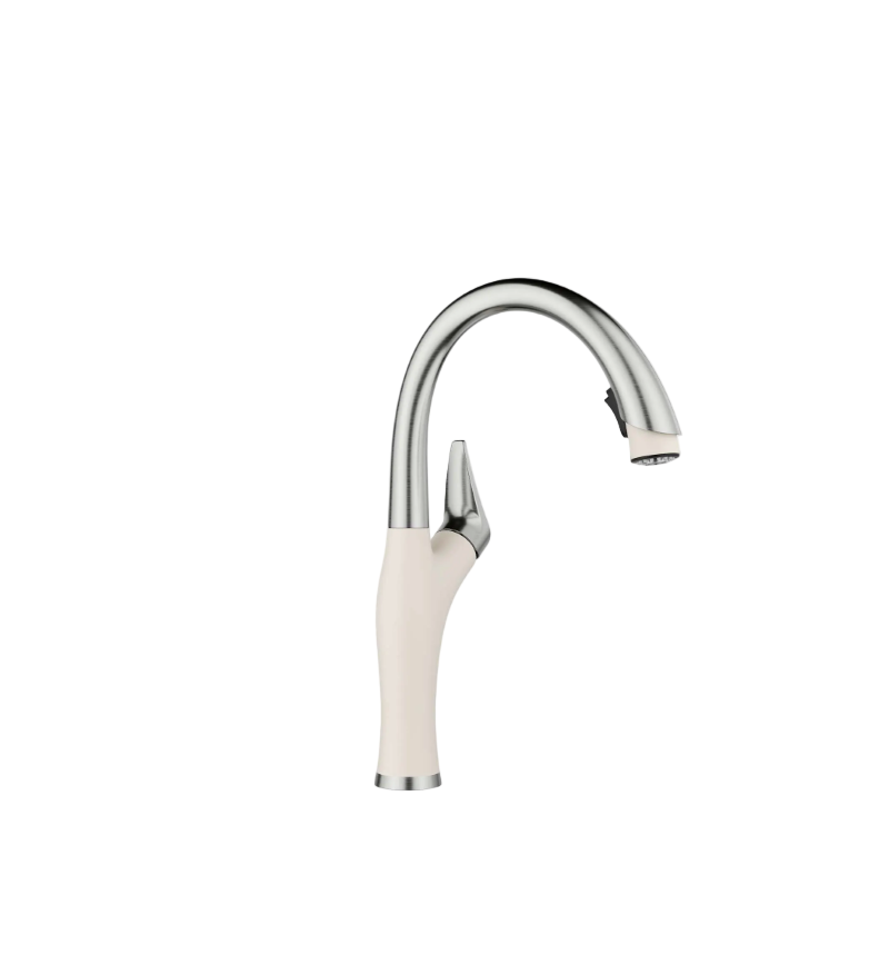 BLANCO | Artona Collection | Kitchen Faucet | Pull-Down Dual Spray | Soft White