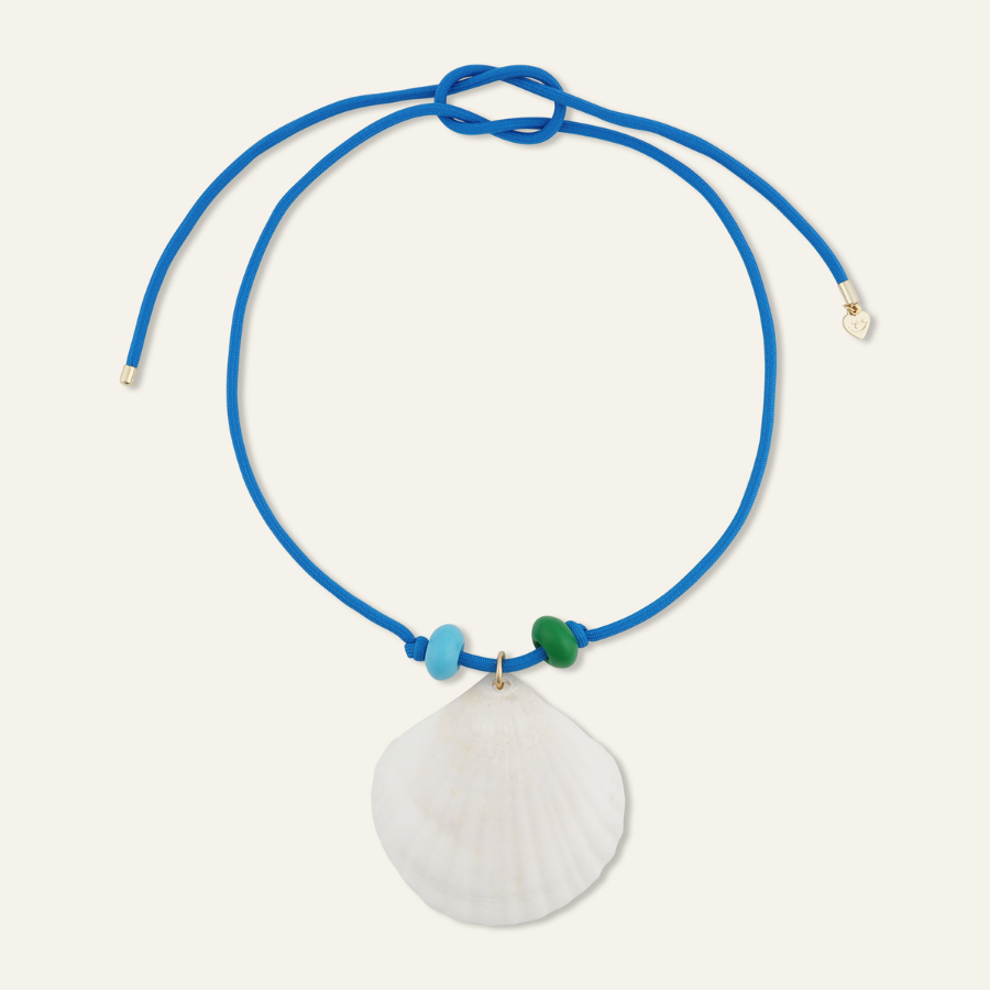 Hart Blue Beaded Shell Necklace