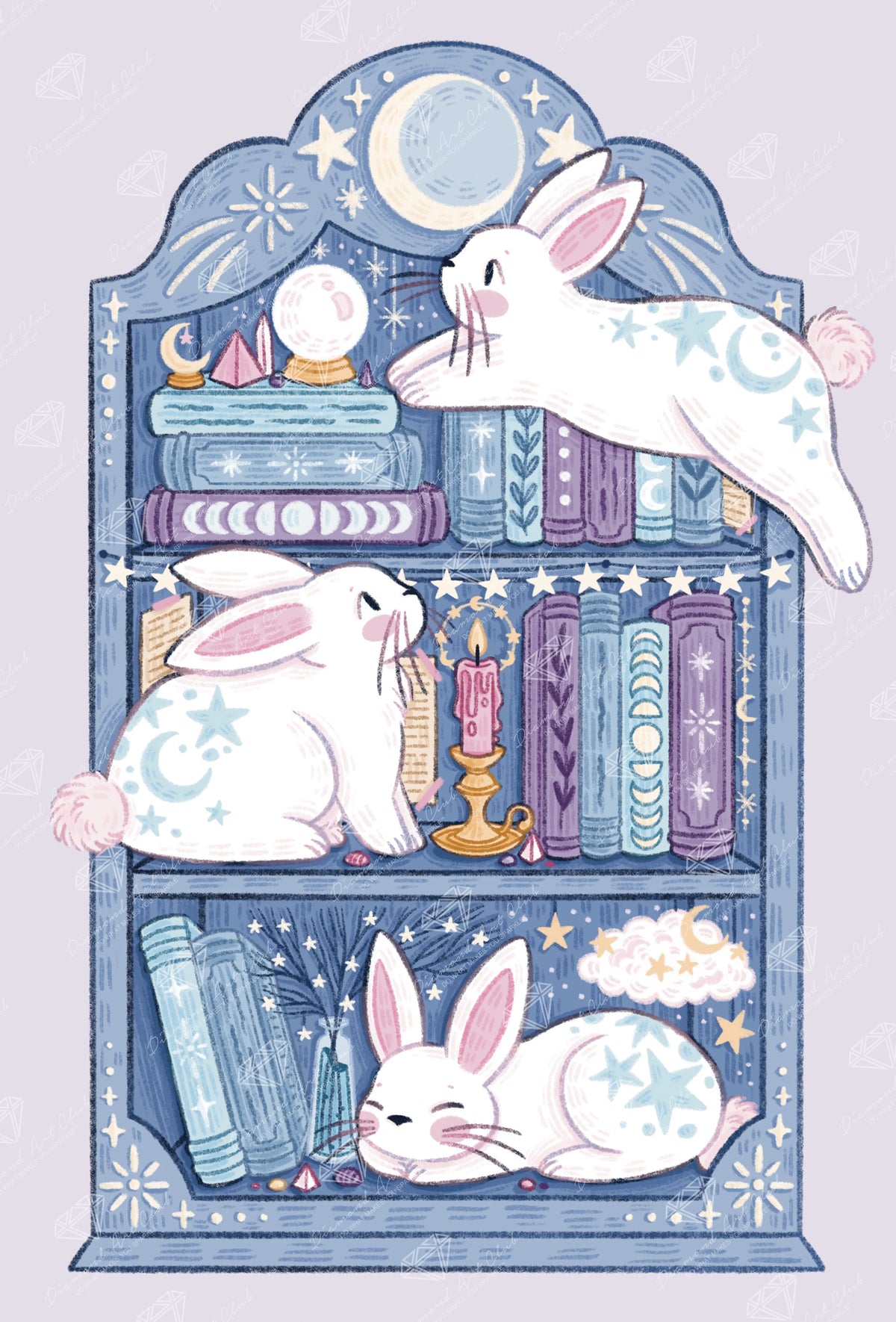 Diamond Art Club , Books and Bunnies (25.5" x 37.5")