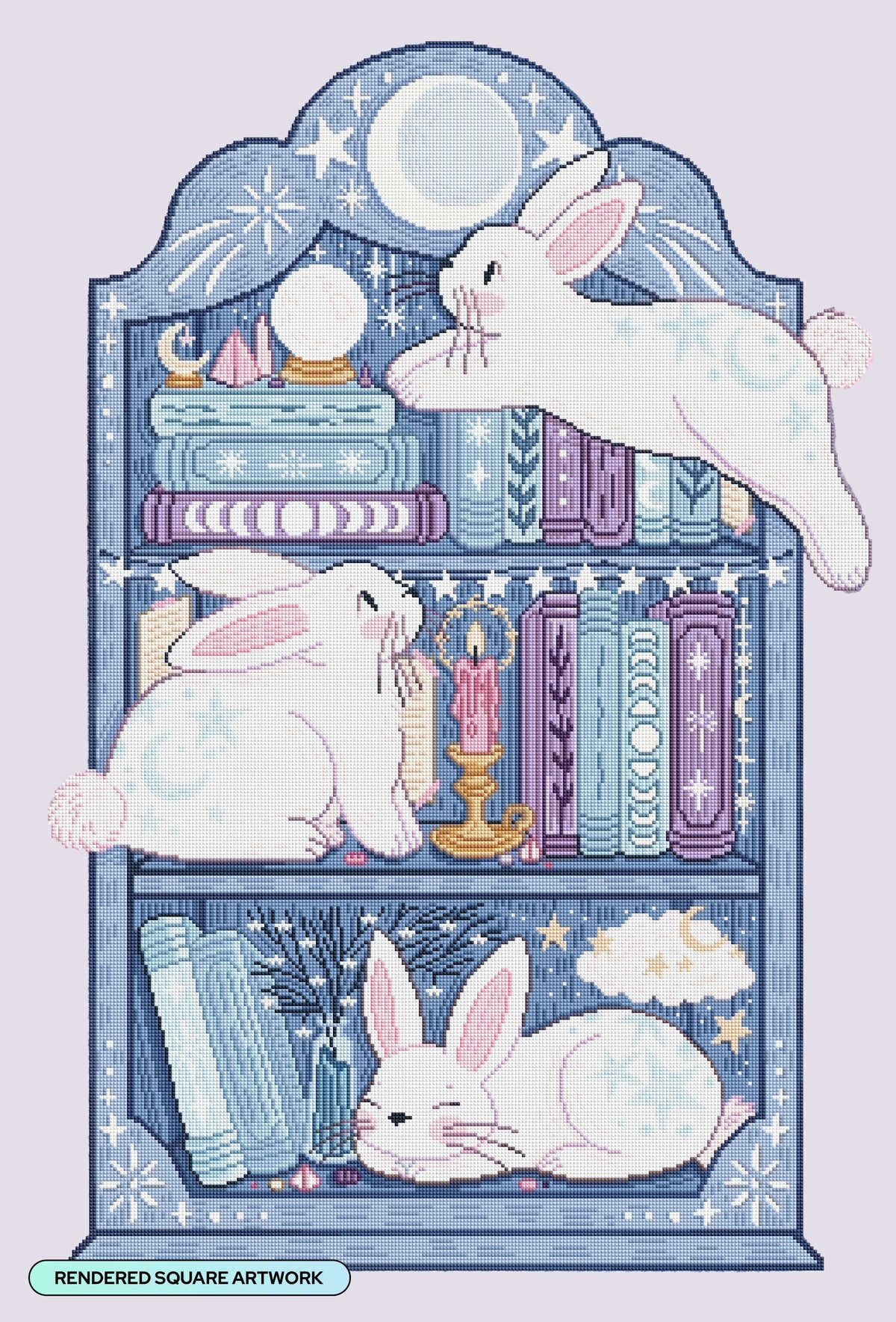 Diamond Art Club , Books and Bunnies (25.5" x 37.5")