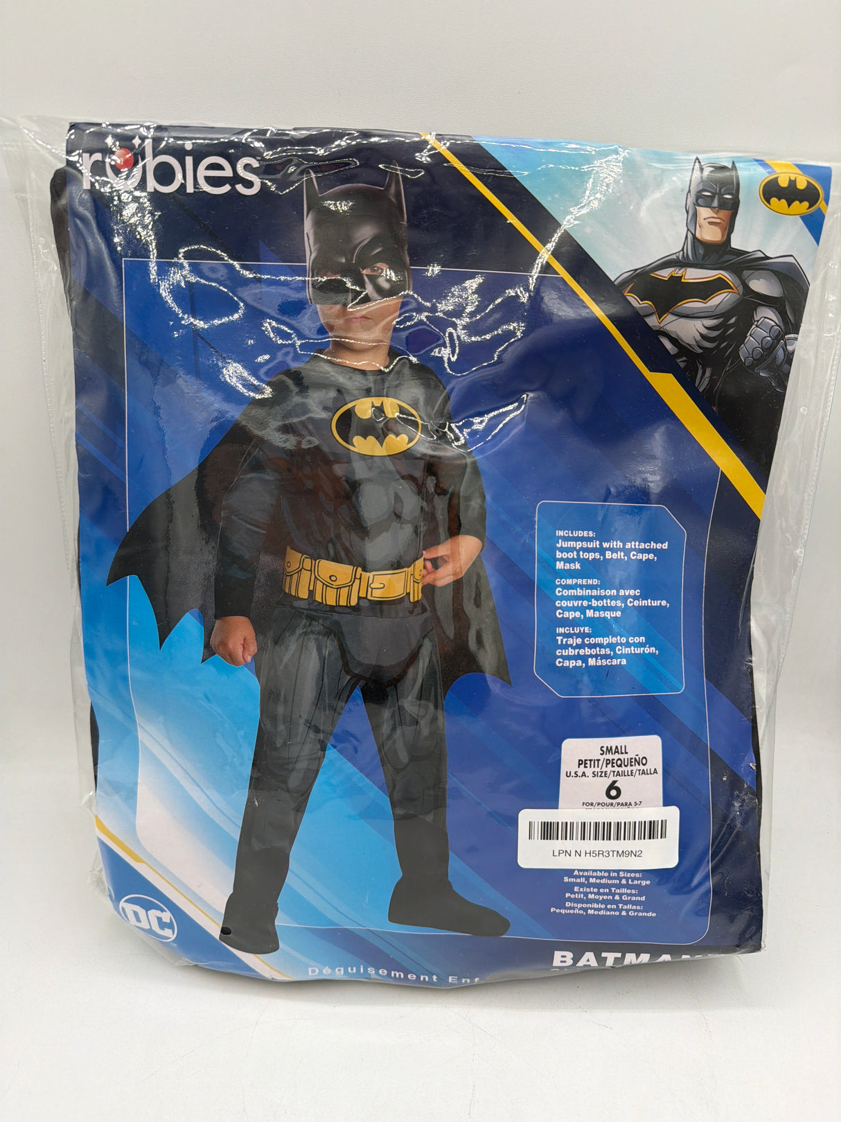 Rubie's Costume Boys DC Comics Deluxe Batman Costume - Size Small - 6