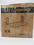 Cat Window Perch, Cordless Cat Hammock, Foldable Cats Window Bed for Large Cats with 4 Strong Suction Cups, Solid Metal Frame and Removable Cushion Bed Cover