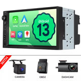 Eonon Android 13 Double Din Wireless Apple CarPlay Support Fast Charging & 7 Inch IPS Touch Screen UA13 (new open box)