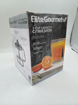 Elite Gourmet ETS623 BPA-Free 40-Watt Electric Citrus Juicer, Compact, Large Volume, Pulp Control