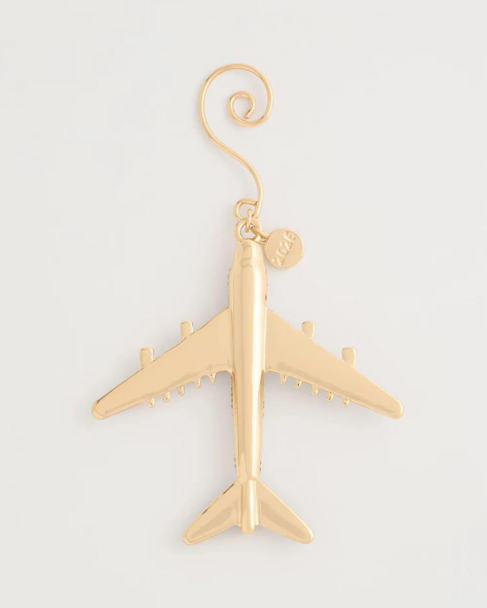 *Chico's Airplane Ornament, Gold