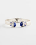 *Chico's Genuine Sodalite Stone Hinge Cuff Bracelet, Blue
