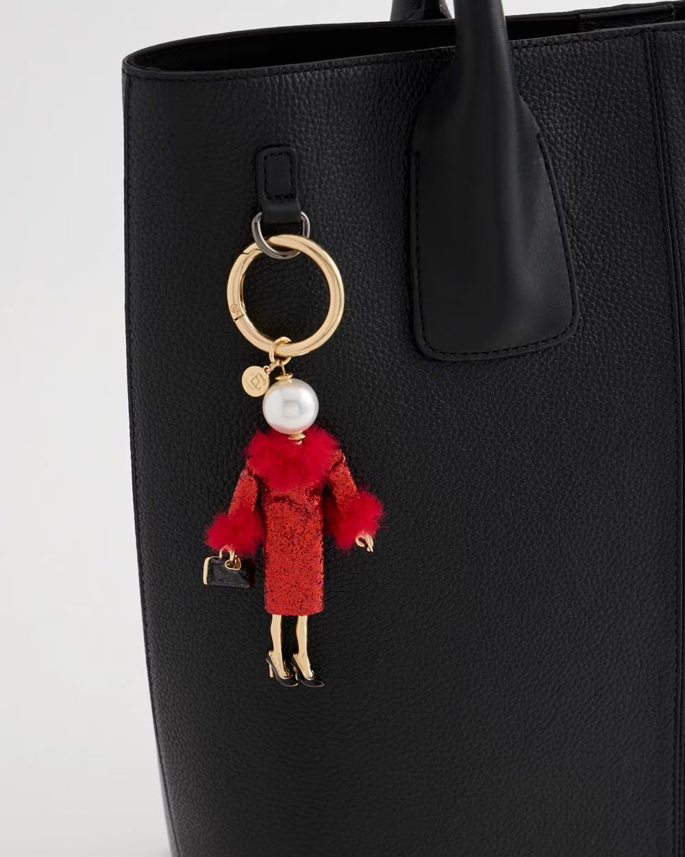 *Chico's Holiday Lady Bag Charm, Red