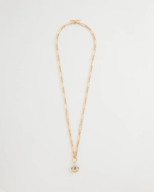*Convertible Gem Pendant Necklace, Gold