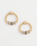 *Charm Golden Cord Earrings, Gold