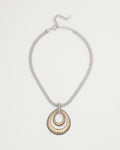 *Chico's Mixed Metal Pendant Necklace