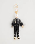 *Chic Chico's Lady Ornament, Black/Gold