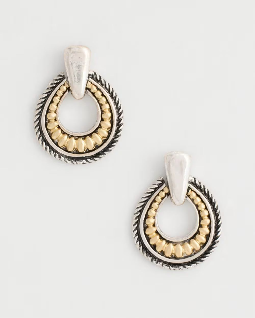 *Chico's Mixed Metal Drop  Womens' Earrings, Mixed Metals