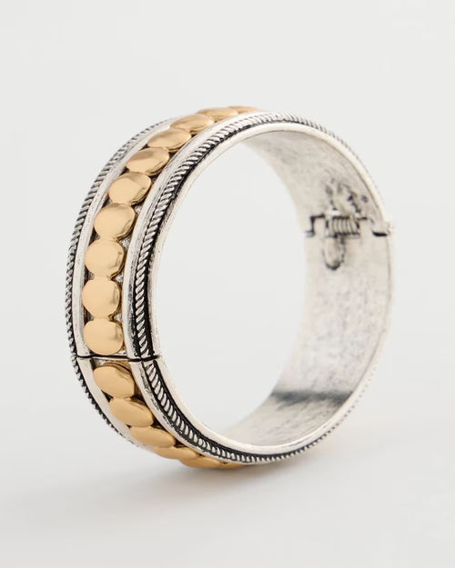 *Chico's Mixed Metal Hinge Bangle Bracelet
