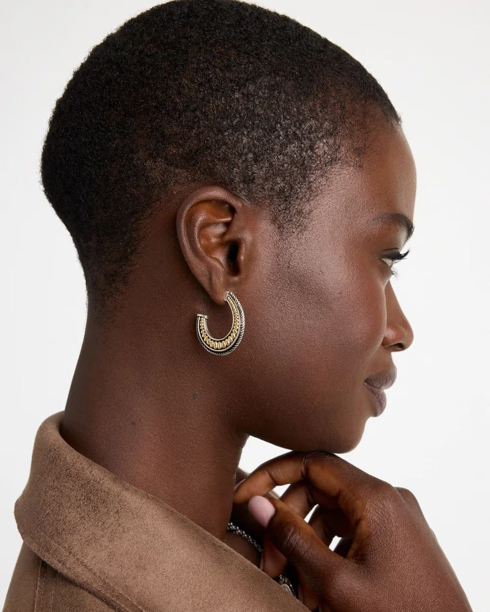*Chico's Mixed Metal Hoops