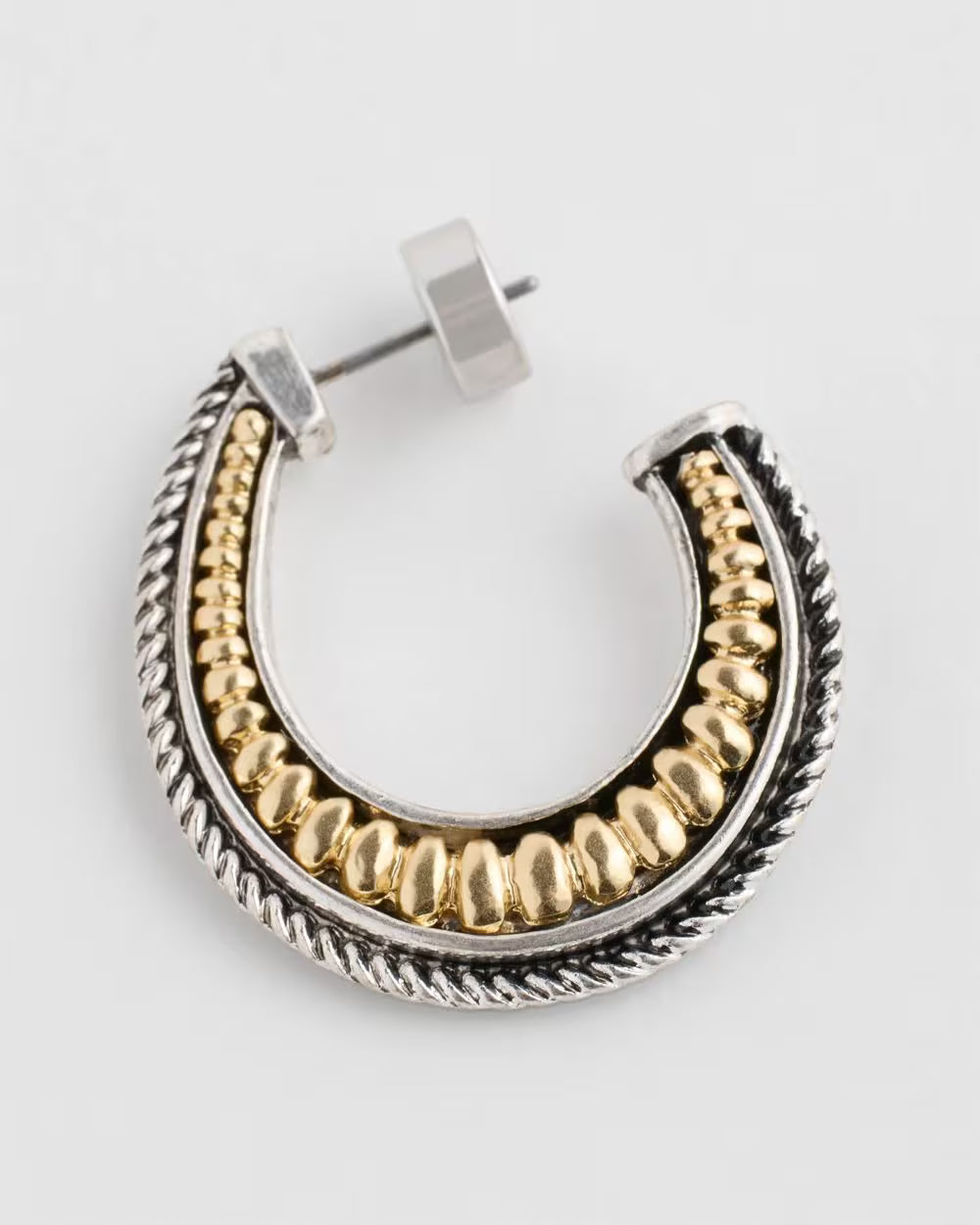 *Chico's Mixed Metal Hoops