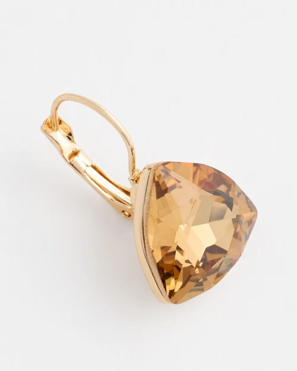 *Chico's Amber Gem Faceted Drop Earrings, Neutral