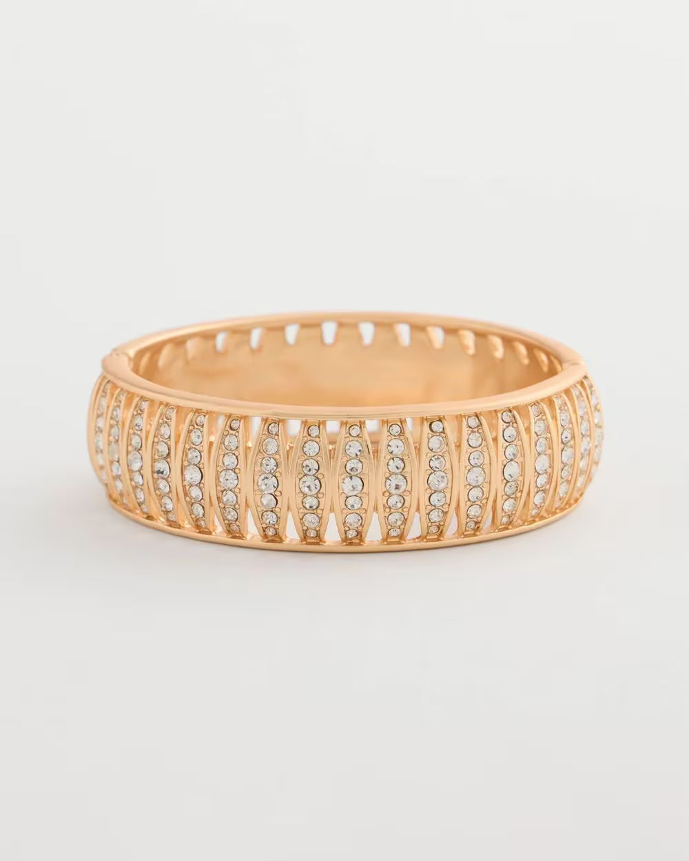 *Pave Golden Hinge Bangle, Gold