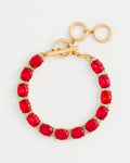 *CHICO'S Red Gem Toggle Bracelet, Red