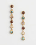 *Chico's Multi-Color Linear Drop Earrings, Turquoise